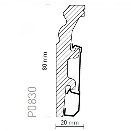 Плінтус Arbiton VEGA Білий P0830