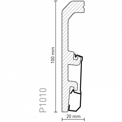 Плінтус Arbiton VEGA Білий P1010
