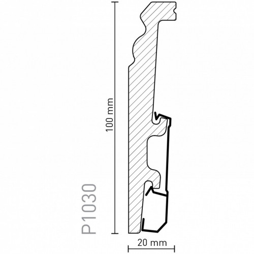 Плінтус Arbiton VEGA Білий P1030