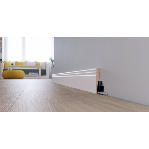 Плінтус Arbiton МДФ PAINT-IT Білий (під фарбування) MP0802