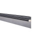 Алюмінієвий плінтус прихованого монтажу з LED підсвічуванням Анодований 50 мм ALU-SL50