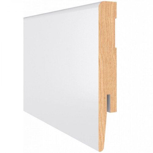 Плінтус МДФ ламінований Arbiton DIAMOND Білий GP0801