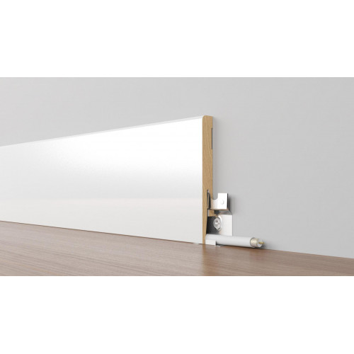 Плінтус МДФ ламінований Arbiton DIAMOND Білий GP1001