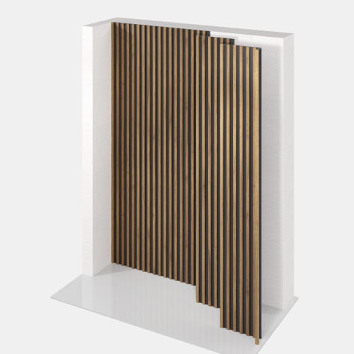 Декоративна стінова панель шпонована 2780х386 | крок 12мм | товщина 19мм