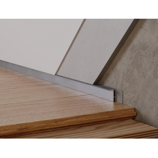 Алюмінієвий плінтус прихованого монтажу під гіпсокартон 20 мм ALU-S2012