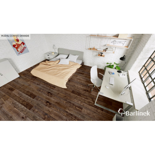 Паркетна дошка Barlinek Pure Line Ясень Coffee Grande