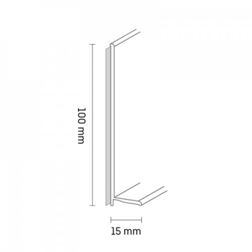 Плінтус гнучкий Dollken WL-100 мм, пр-во Німеччина