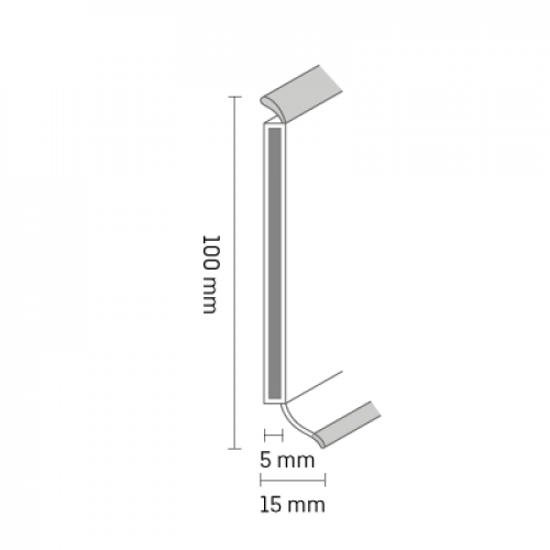 Плінтус МДФ Dollken S-100 мм, пр-во Німеччина