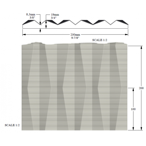 Декоративна 3D панель Orac Decor W112 RIDGE