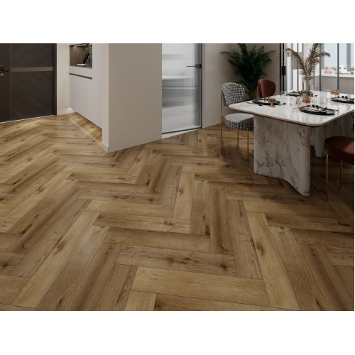 Вінілова підлога SPC APRO AUTHENTIC ялинка + підкладка Crocant Oak 508