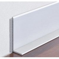 Плінтус алюмінієвий накладний L-профіль 60 мм (Р-7-60А)