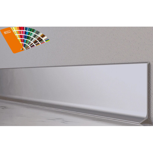 Плінтус алюмінієвий накладний плоский 60 мм ALU-N6012 RAL