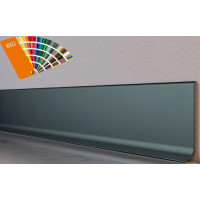 Плінтус алюмінієвий накладний плоский 60 мм ALU-N6012 RAL