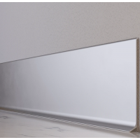 Плинтус алюминиевый анодированный плоский накладной 100 мм ALU-N10012