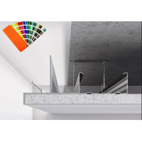 Профіль світло-тіньового шва від 50 мм для LED підсвічування Білий RAL