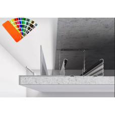 Профіль світло-тіньового шва від 50 мм для LED підсвічування Білий RAL