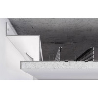 Профіль світло-тіньового шва від 25 мм для LED підсвічування Білий