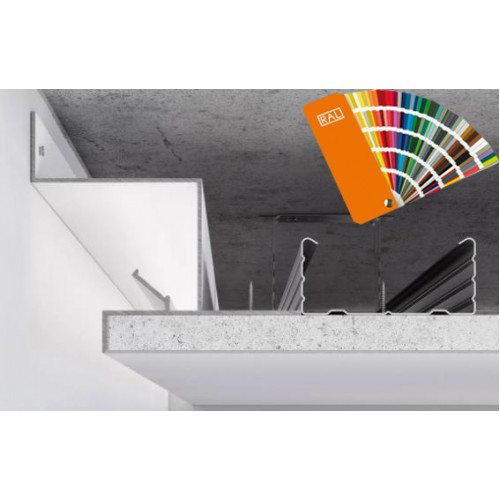 Профіль світло-тіньового шва від 25 мм для LED підсвічування ( палітра RaL )