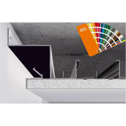 Профіль світло-тіньового шва від 25 мм для LED підсвічування ( палітра RaL )