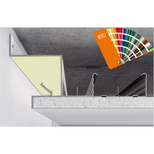 Профіль світло-тіньового шва від 25 мм для LED підсвічування ( палітра RaL )