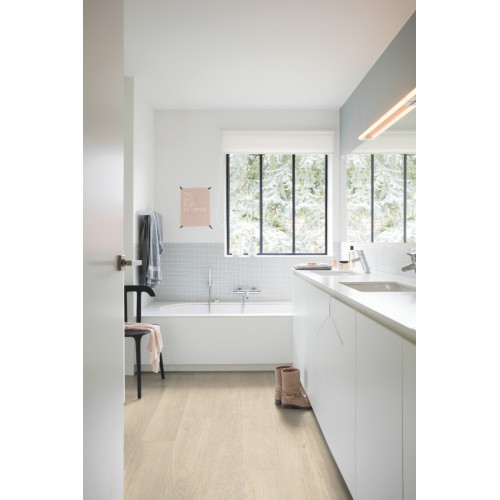 Вінілове покриття Quick-Step BLOOM Дуб морський бриз бежевий AVMPU40080 (5+1мм)