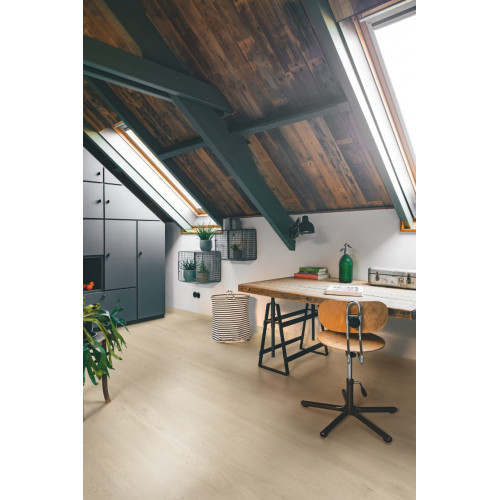 Вінілове покриття Quick-Step BLOOM Дуб морський бриз бежевий AVMPU40080 (5+1мм)