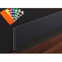 Плінтус алюмінієвий накладний L-профіль 40 мм (Р-7-40) RAL