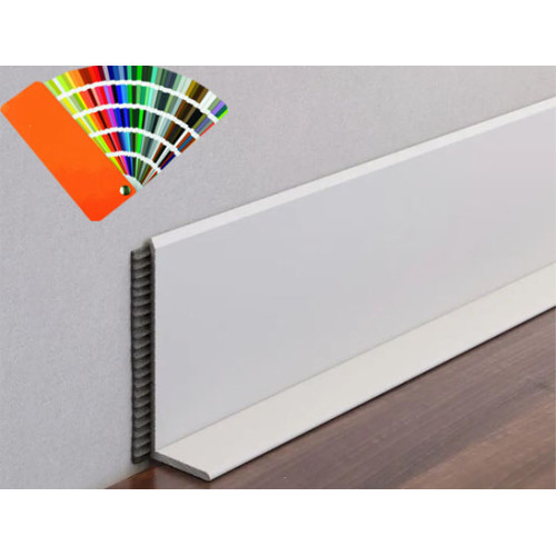 Плінтус алюмінієвий накладний L-профіль 40 мм (Р-7-40) RAL