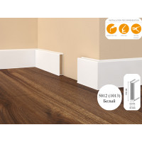 Плинтус МДФ Dollken Cubu flex 60 мм 5012 (1013) Белый