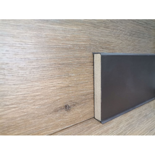 Плінтус МДФ Dollken Cubu flex 60 мм 1209 Антрацит