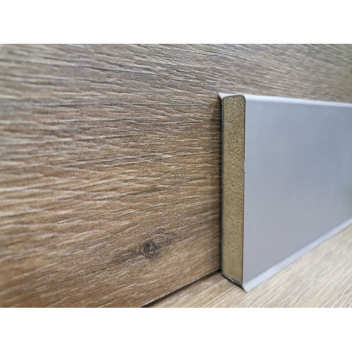 Плінтус МДФ Dollken Cubu flex 60 мм 1202 (1012) Сірий