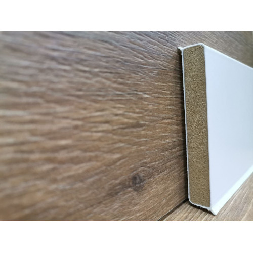 Плінтус МДФ Dollken Cubu flex 80 мм 1202 (1012) Сірий