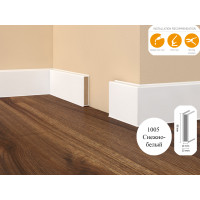 Плінтус МДФ Dollken Cubu 80 мм 1005 (RAL 9003) Сніжно-білий