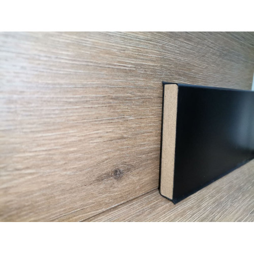 Плінтус МДФ Dollken Cubu flex 100 мм 1144 (0110) Чорний