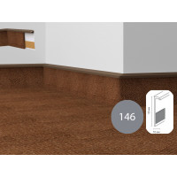 Плінтус для ковроліну Dollken TLE-55 Сірий 146