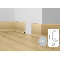 Плінтус МДФ Dollken S-60 flex алю-металік 1302