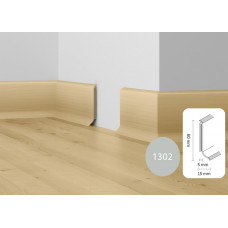 Плінтус МДФ Dollken S-60 flex алю-металік 1302