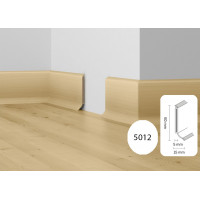 Плінтус МДФ Dollken S-60 flex Білий 1012 (5012)