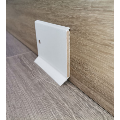 Плінтус МДФ Dollken S-80 flex Білий 1012 (5012)