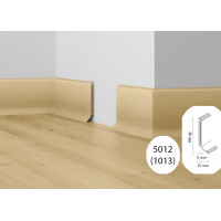 Плінтус МДФ Dollken S-80 flex Білий 1012 (5012)