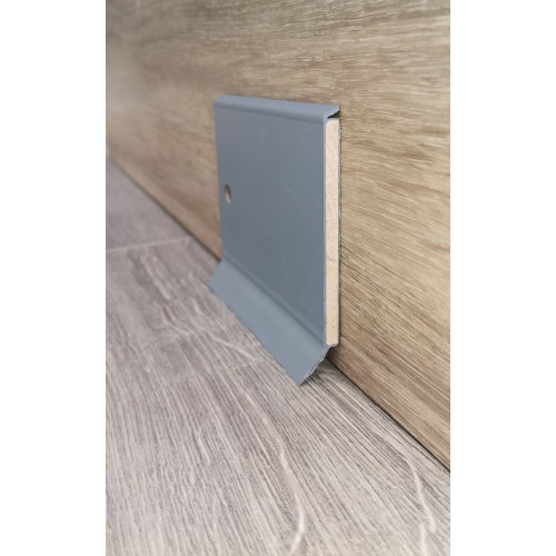 Плінтус МДФ Dollken S-80 flex Темно-сірий 1147