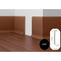 Плінтус МДФ Dollken S-100 flex Чорний 1001 (1144)