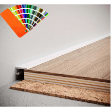 Мікроплінтус алюмінієвий профіль Білий