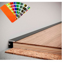 Мікроплінтус алюмінієвий профіль Чорний