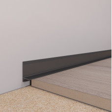 Міні плінтус алюмінієвий чорний (RAL)