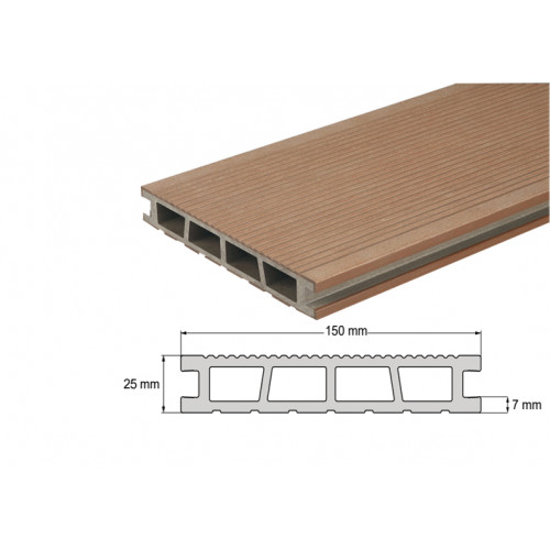 Терасна дошка Bergdeck Тік (ДПК)