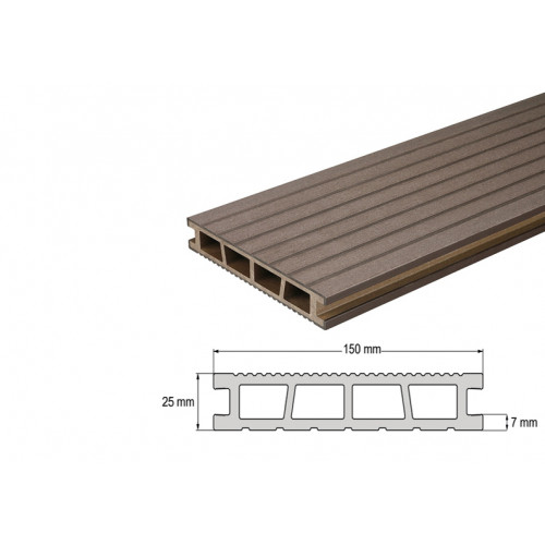 Терасна дошка Bergdeck Горіх (ДПК)