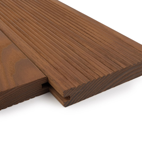 Термо-ясен терасна дошка Bauwood BT--2 (140 мм)
