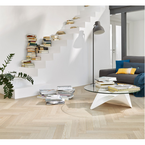 Паркетна дошка Парадор TT3 V4M Дуб Pure лівінг мат лак