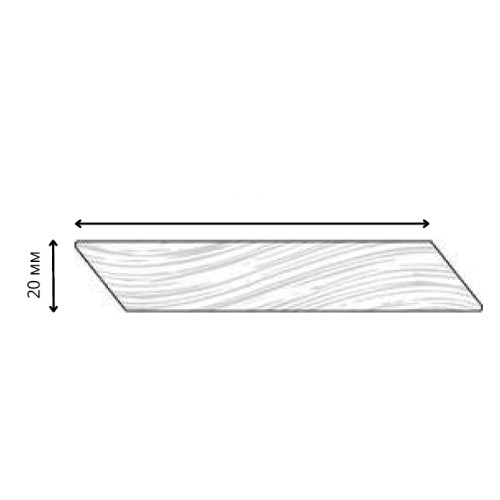 Термо-сосна фасадна дошка Bauwood BF-1 (80 - 100 мм)